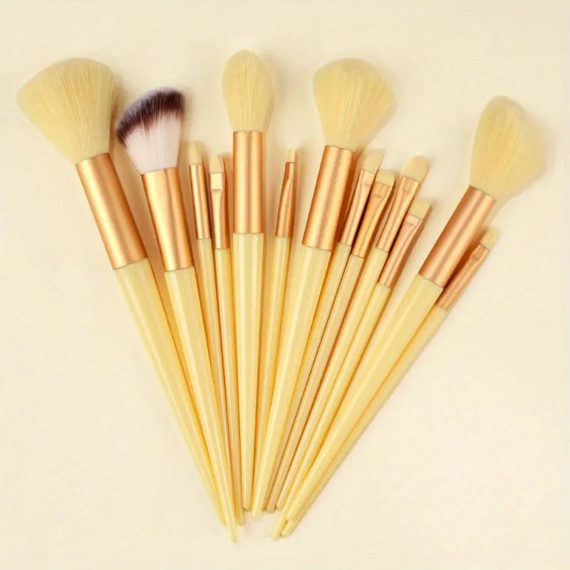 13Piece Soft Fluffy Makeup Brush Set for Flawless Application