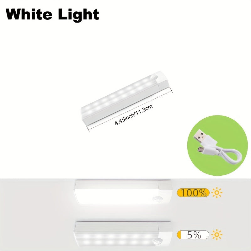 Motion Sensor Cabinet Light USB  Battery Powered Home Illumination