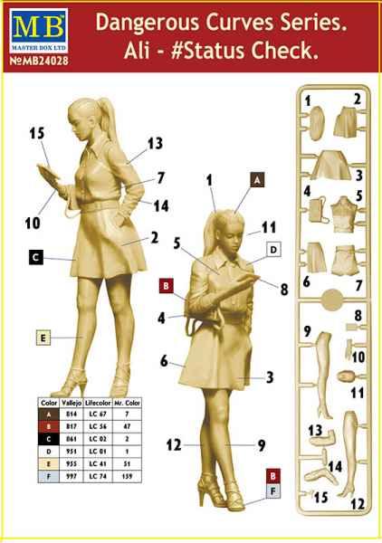 1/24 Master Box - Ali Modern Woman Wearing Dress 24028