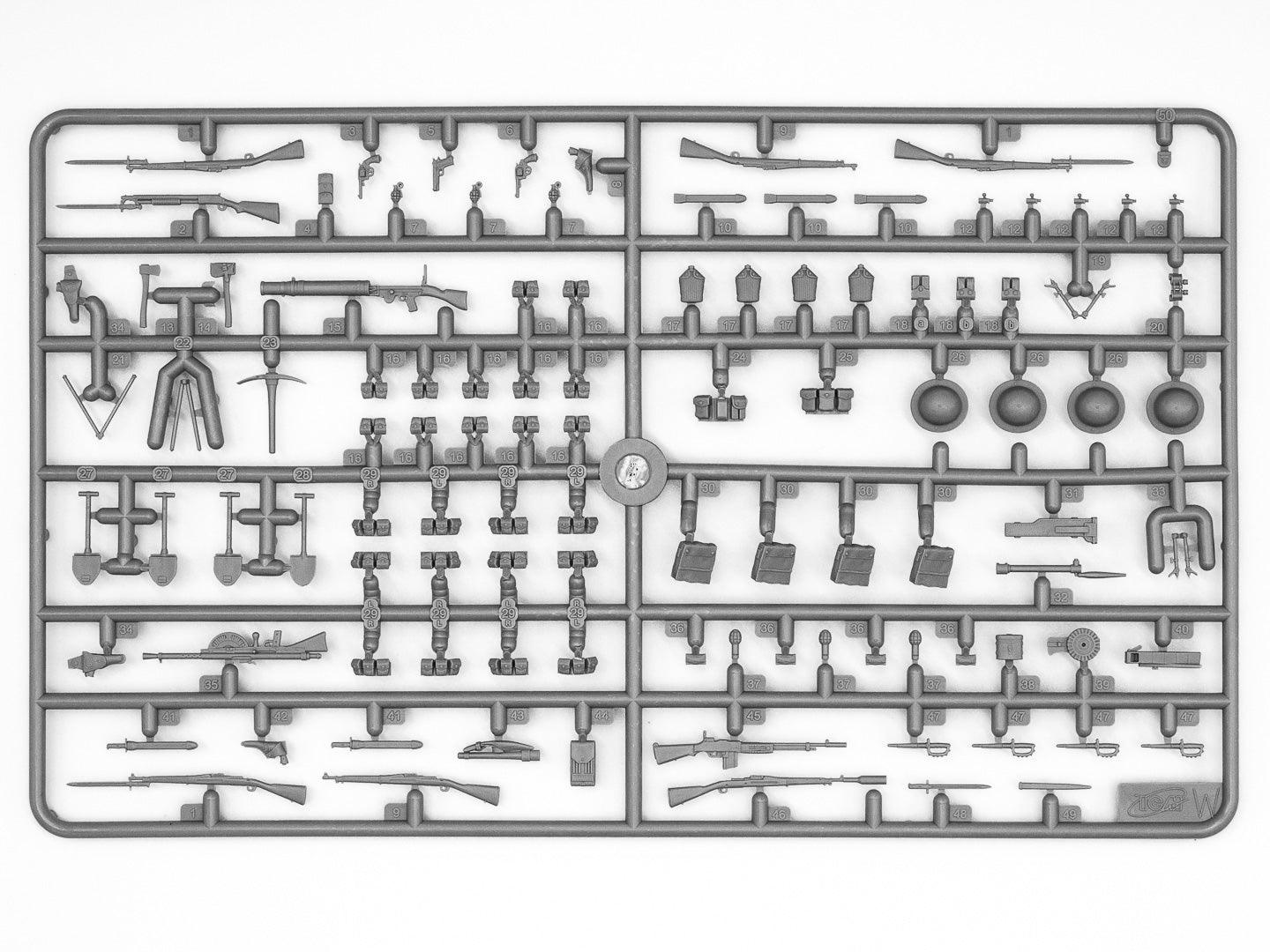 1/35 ICM US Infantry in Gas Masks (1918) 4 Figures 35704