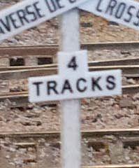 HO Osborn Crossbuck Track Numbers (Wooden Kit) 1085