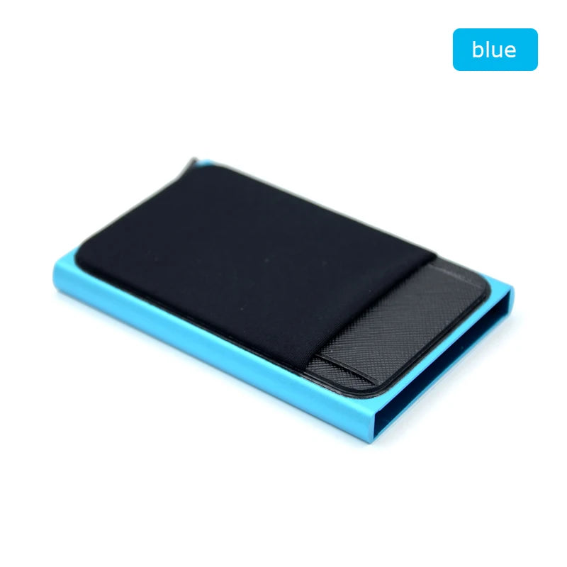 RFID Aluminum Wallet with Elastic Back