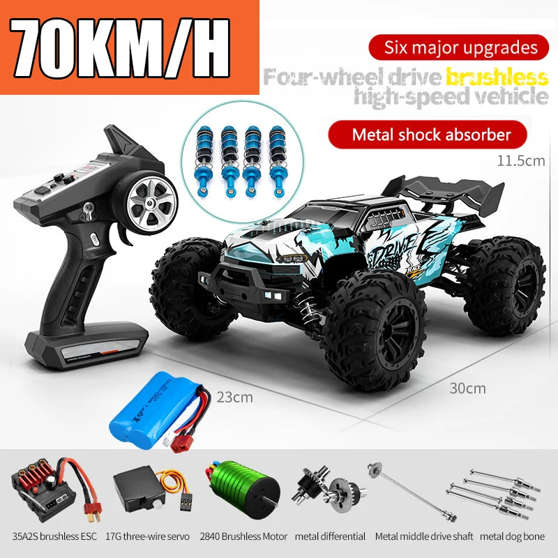 High-Speed 1/16 Brushless RC Monster Truck