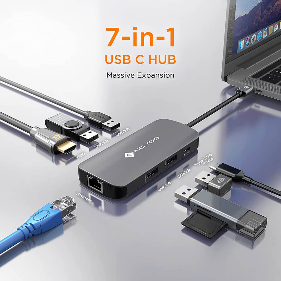 NOVOO 7In1 USB C Hub