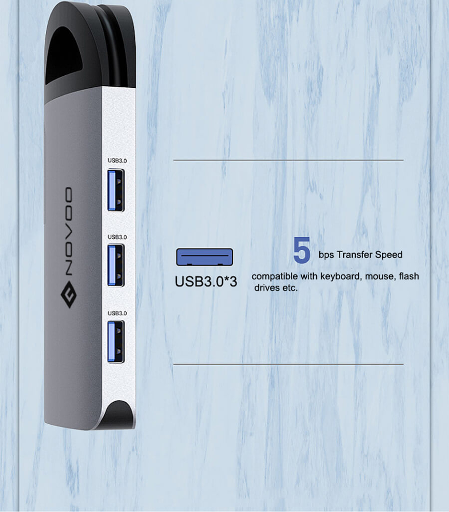 NOVOO hubs Portable 8-port - KKJ