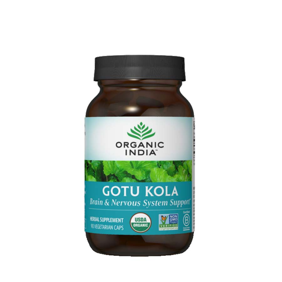 Organic India Gotu Kola Herbal Supplement 90 veggie capsules