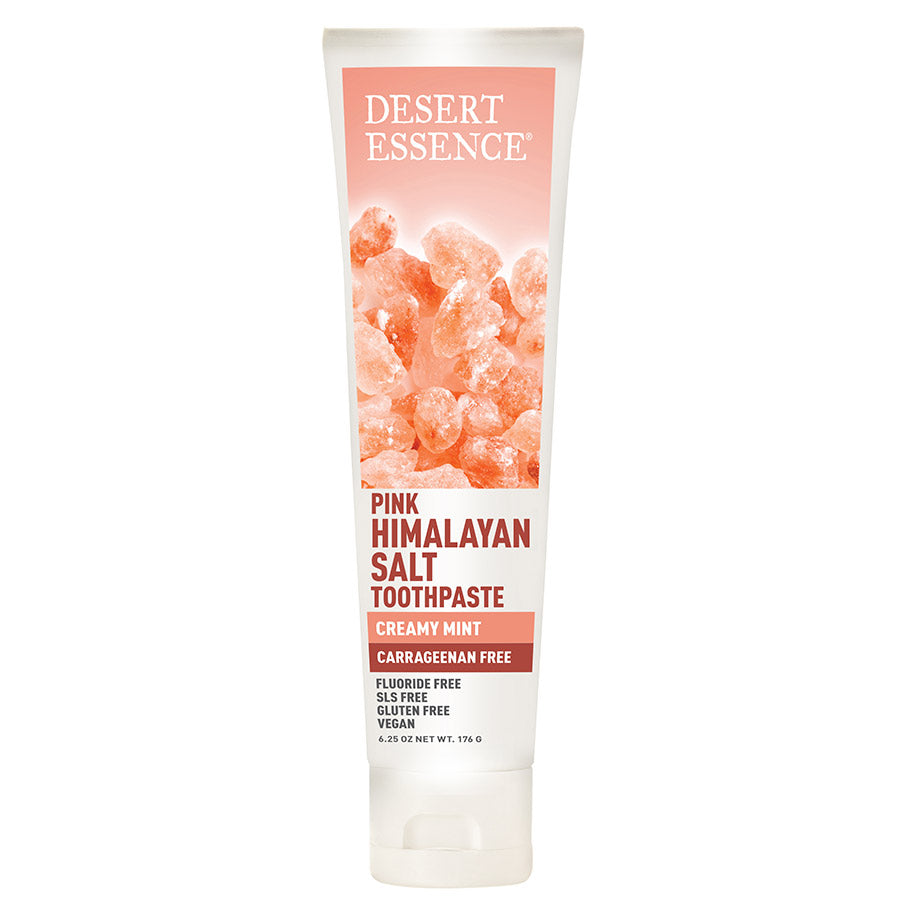 Desert Essence Tea Tree Oil + Pink Himalayan Salt Carrageenan Free Toothpaste 6.25 oz.