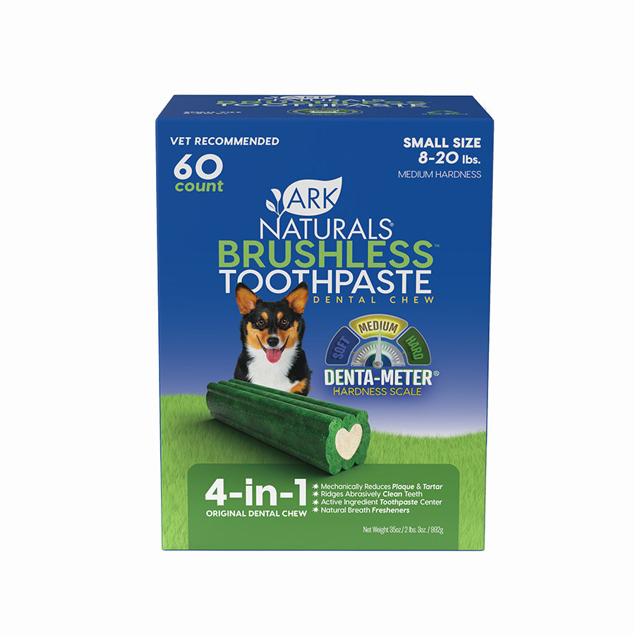 Ark Naturals Chewable Brushless Toothpaste Value Pack for Small Dogs (8-20 lbs.) 60 count