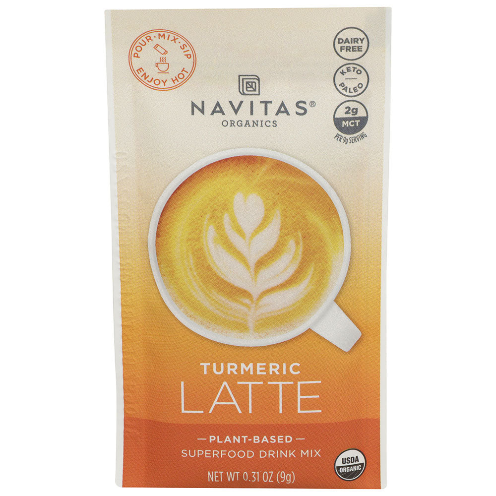 Navitas Organics Turmeric Superfood Latte 10 (0.42 oz.) packets