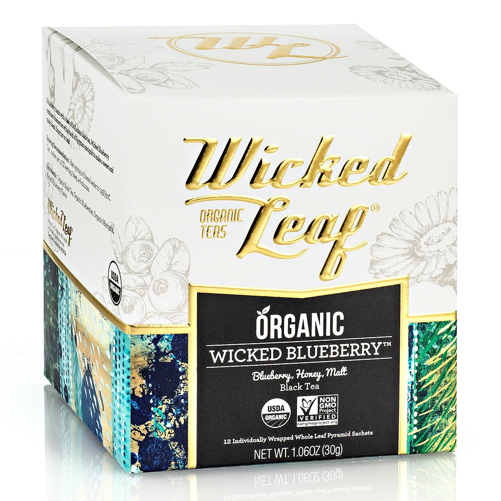 Wicked Joe Leaf Tea Wicked Blueberry Pyramid Sachets 12 count