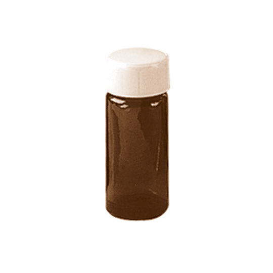 Amber Oil Bottle with Cap (6 count) 2 dram