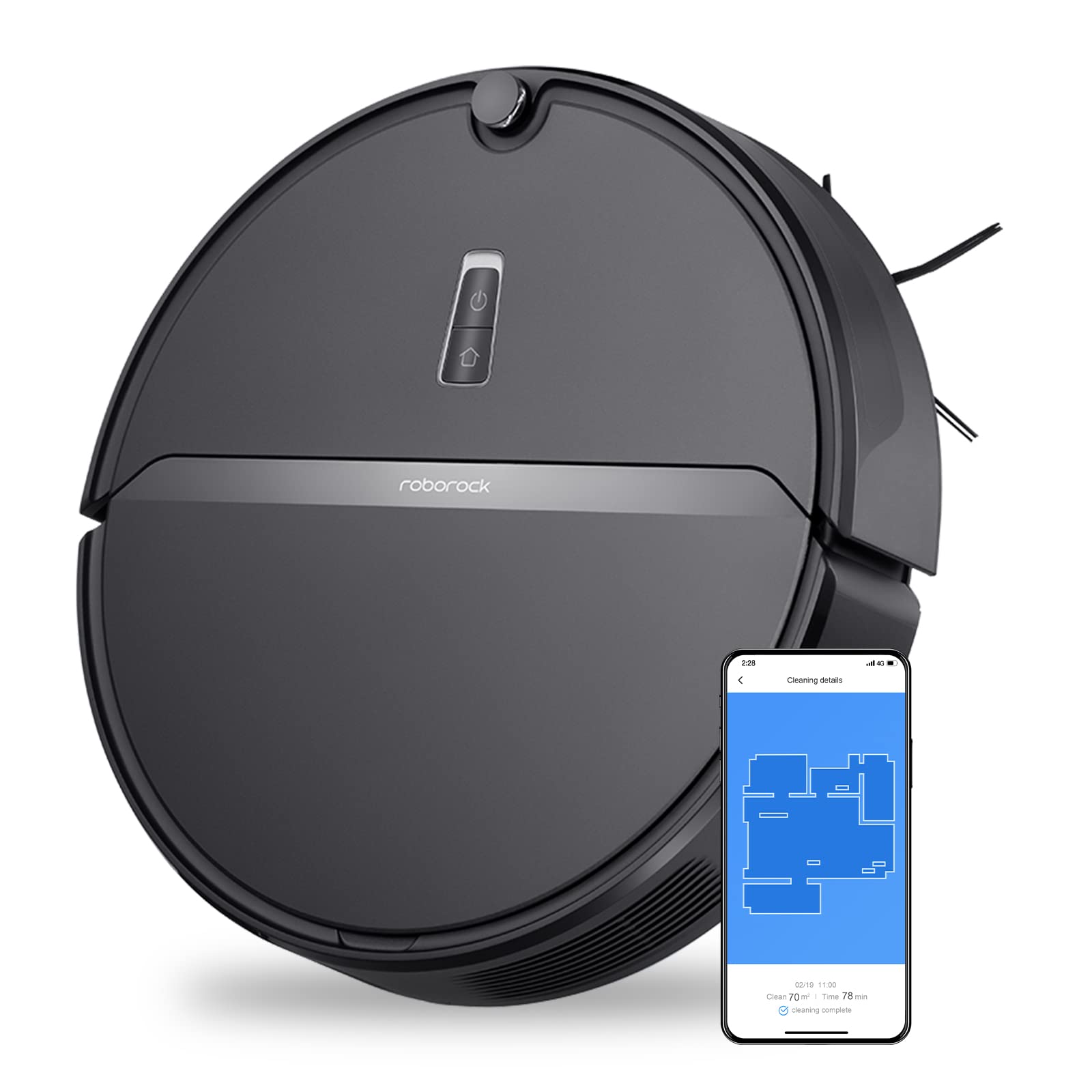 E4 Smart Robot Vacuum Cleaner | Black