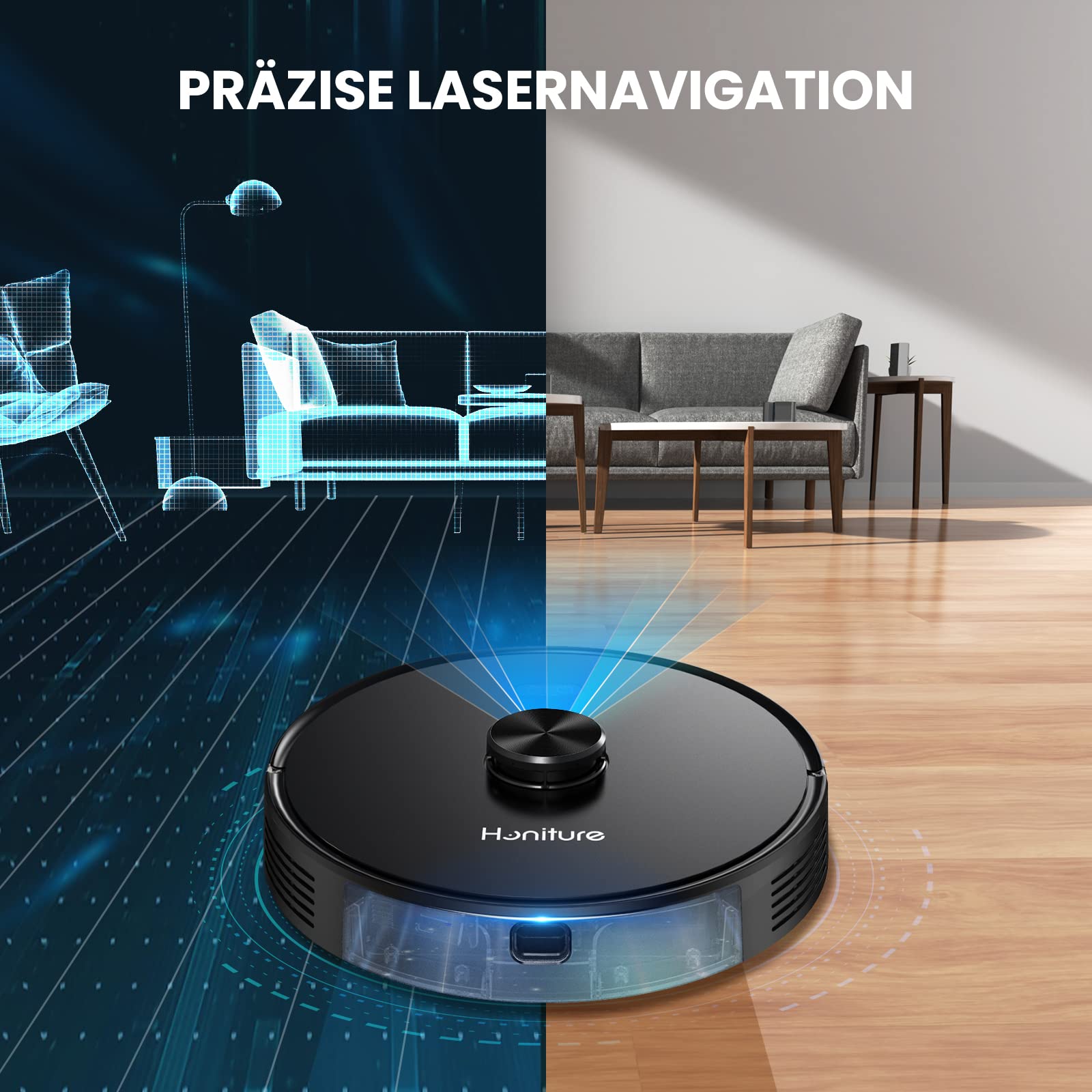 Smart Robot Vacuum and Mop Combo Self-Emptying