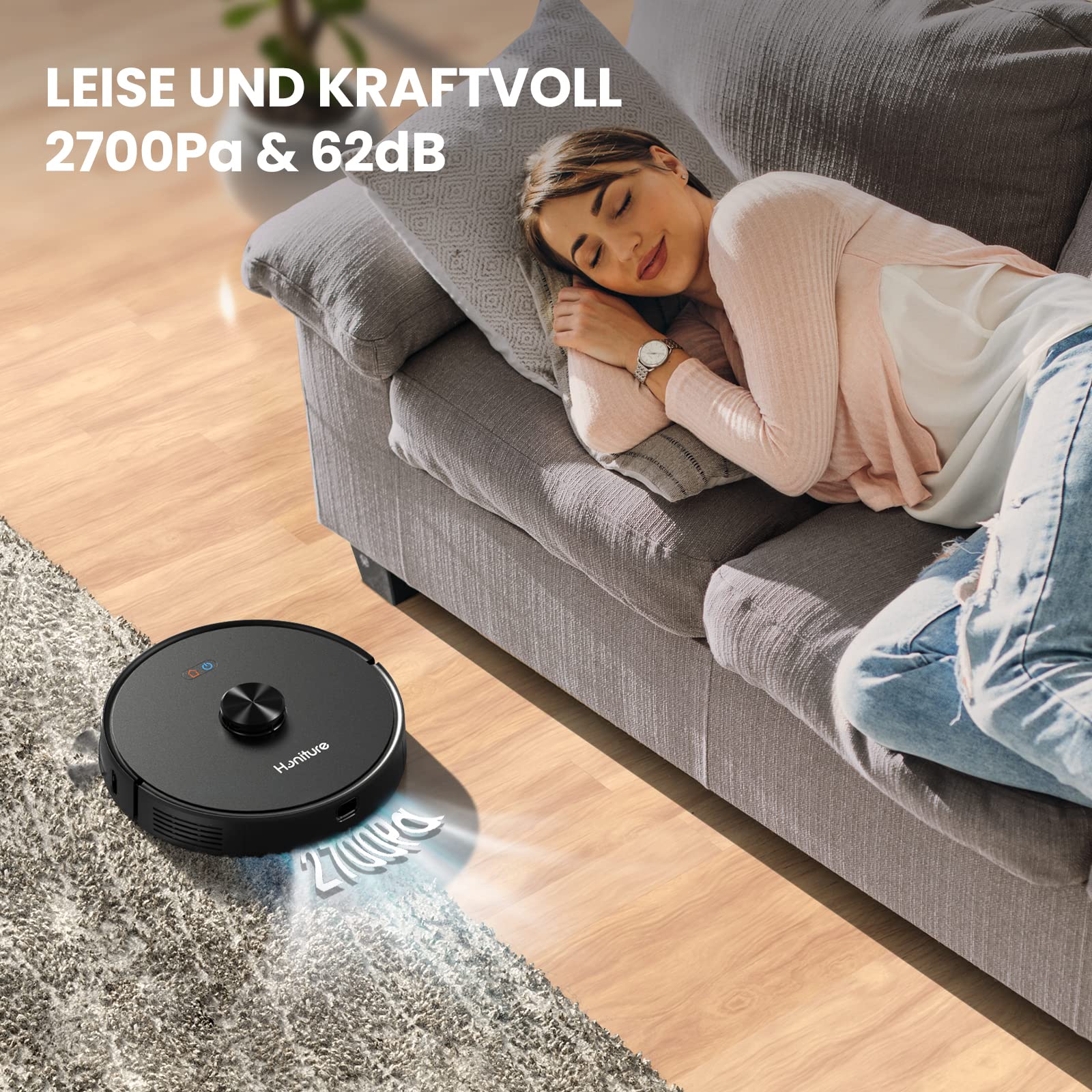 Smart Robot Vacuum and Mop Combo Self-Emptying