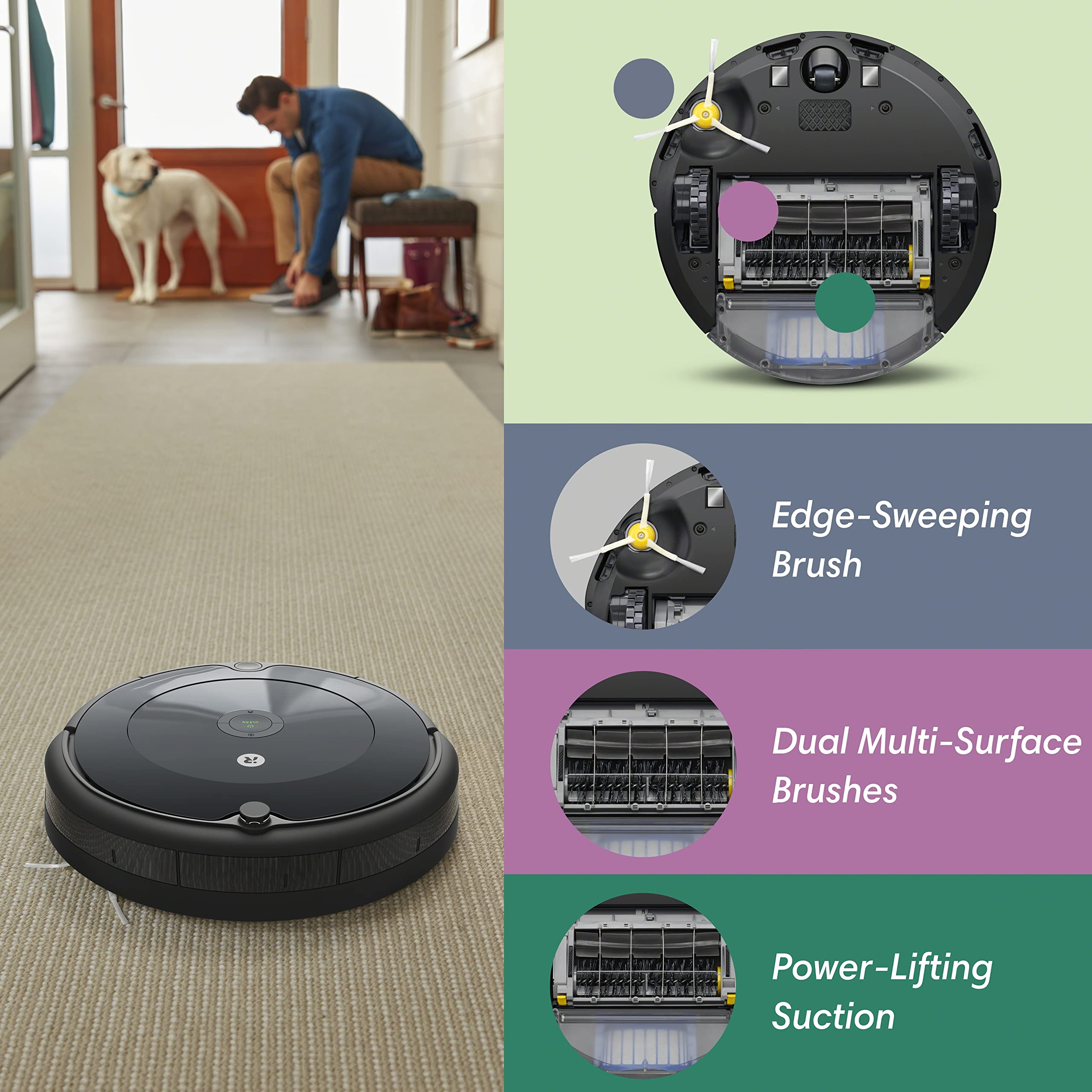 692 Smart Self-Charging Robot Vacuum | Charcoal Grey