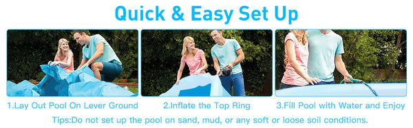 Inflatable Kiddie Pools 96in*26in