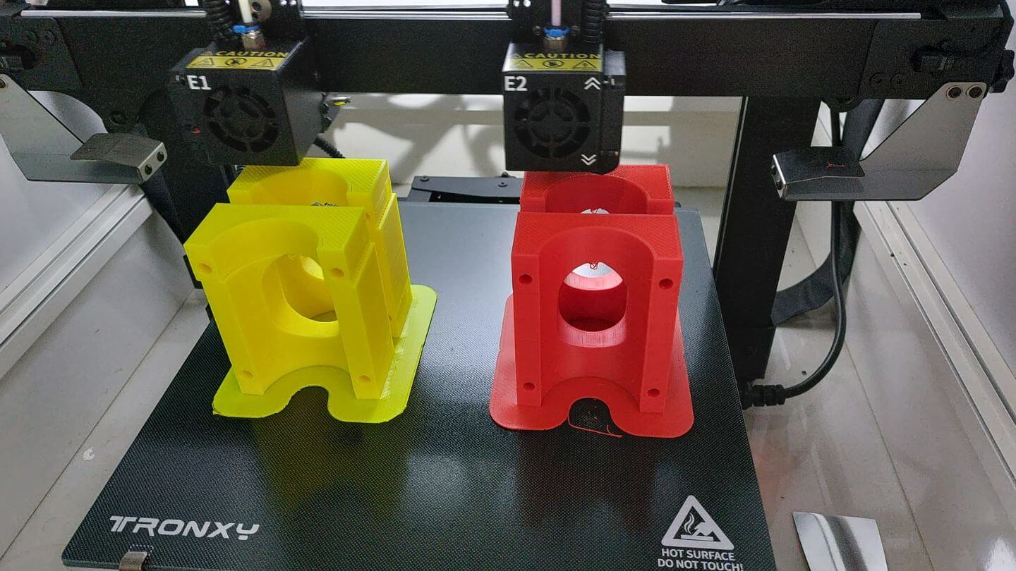 Tronxy Gemini S bricolage double extrudeuse IDEX Kit d'imprimante 3D deux  têtes multicolore grande Machine d'impression 3D FDM 300x300x390mm