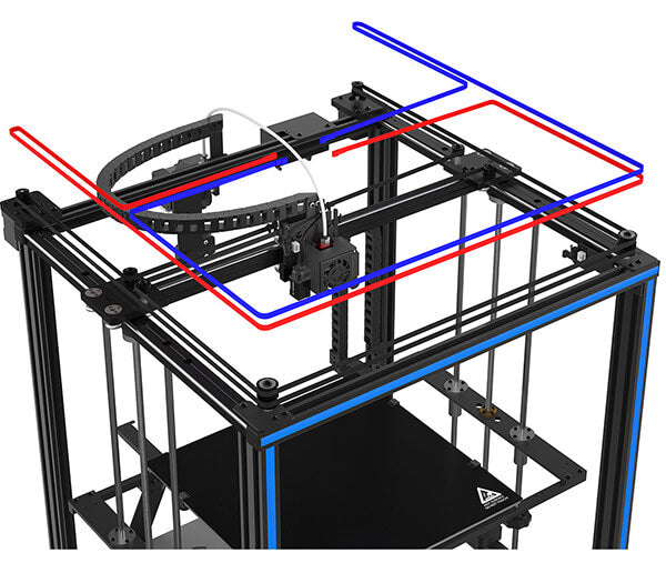 Tronxy X5SA PRO 3D Printer Tronxy New Version 3D Printer with TR Sensor Auto Leveling + Lattice Glass Plate / X5SA Pro 3E 3-in-1-out Print 3 Colors Tronxy 3D Printer | Tronxy Large 3D Printer | Tronxy X5SA Large Format 3D Printer