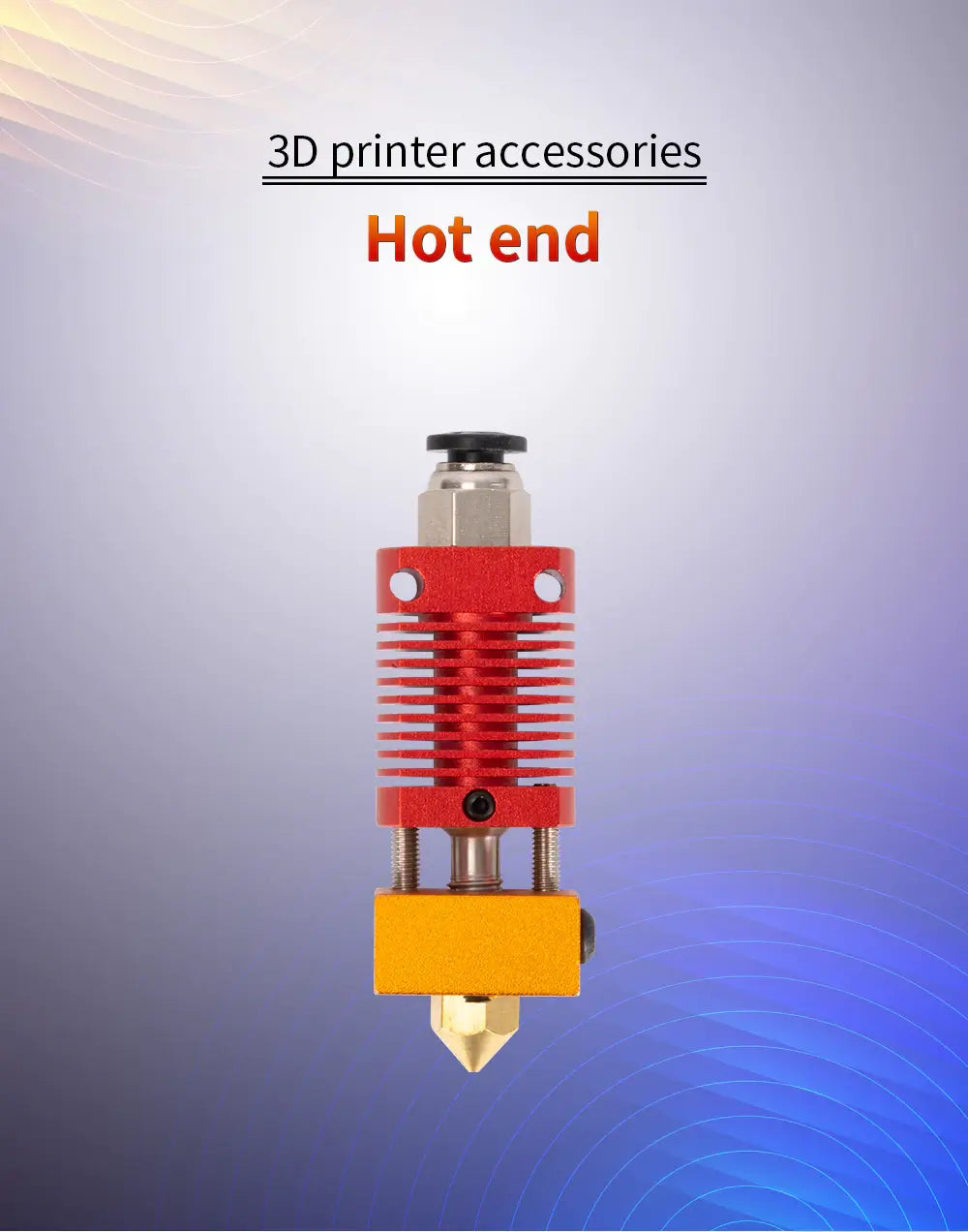 Tronxy 3D Printer 1.75mm Orange Extruder Hotend With 0.4mm Nozzle Part