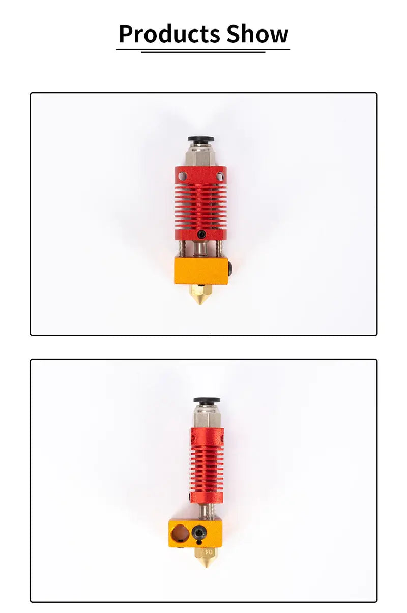 Tronxy 3D Printer 1.75mm Orange Extruder Hotend With 0.4mm Nozzle Part