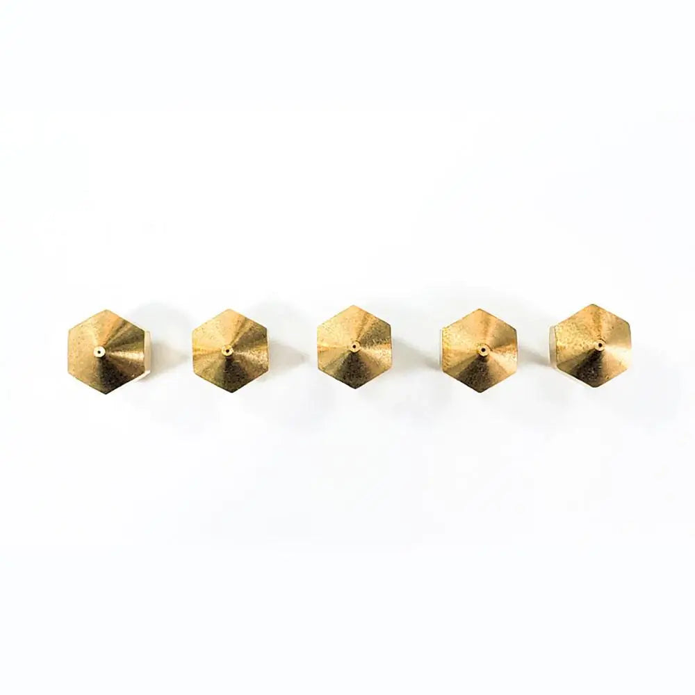 Tronxy 3D Printer V5 V6 Nozzle Copper Nozzle M6 Threaded Brass 3D Printing Accessories 5Pcs Nozzle Set 3D Printer Parts Nozzle Sizes