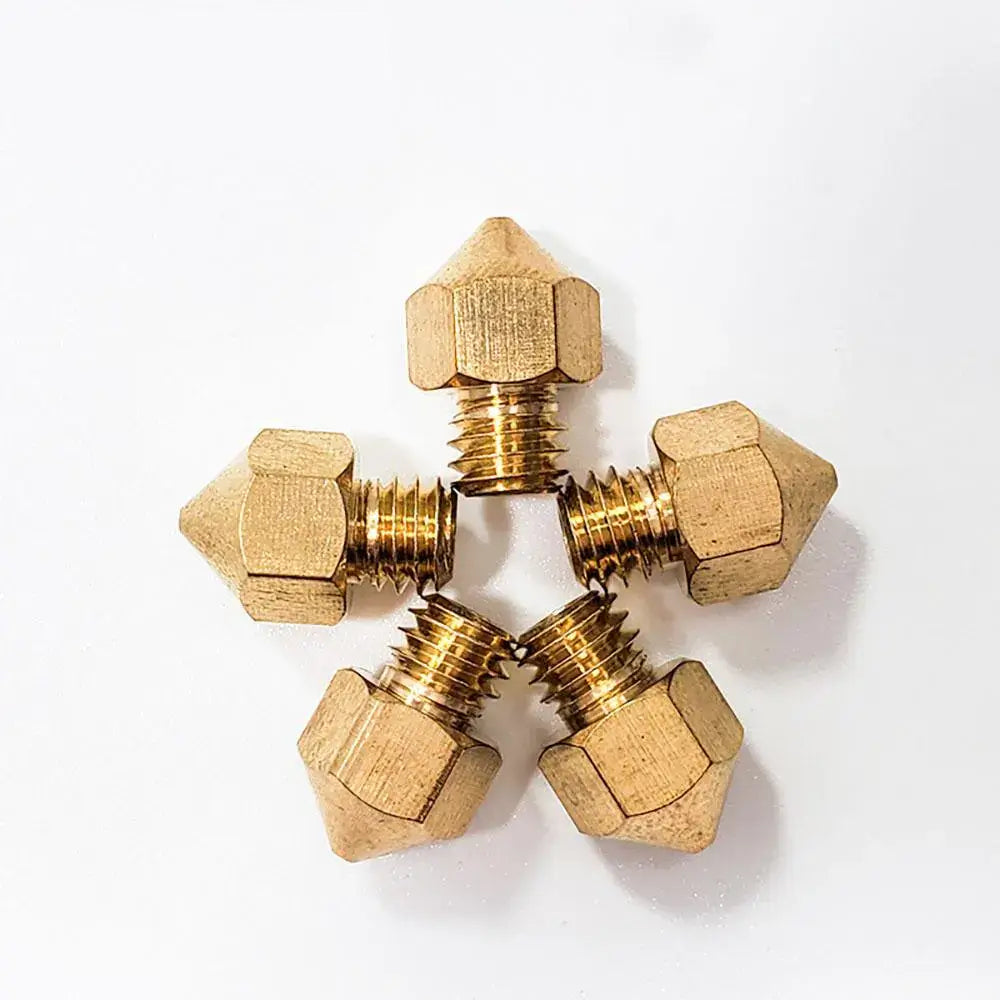 Tronxy 3D Printer 5pcs/lot V5 V6 Nozzle Copper M6 Threaded Brass Tronxy 3D Printer | Tronxy Large 3D Printer | Tronxy Large Format Veho 600 800 1000