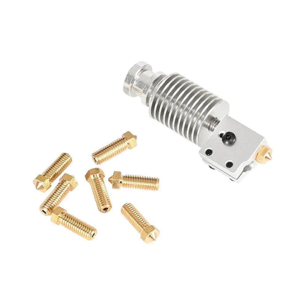 Tronxy 3D Printer Heatsink Heater Block Heat Break V6 Volcano Nozzle E3D Hotend 3D Printer Accessories 1.75mm Filament