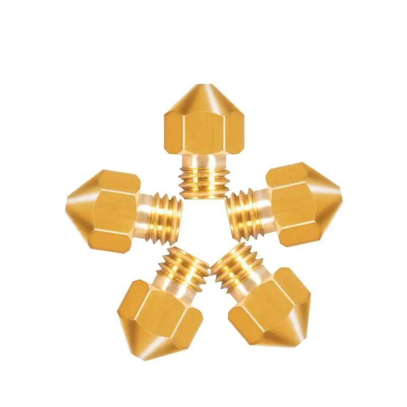 Tronxy 3D Printer MK8 Copper Nozzle 3D Printer Accessories Extruder Nozzle Size 0.2mm 0.3mm 0.4mm 3D Printing Parts Brass Nozzles Filament Head
