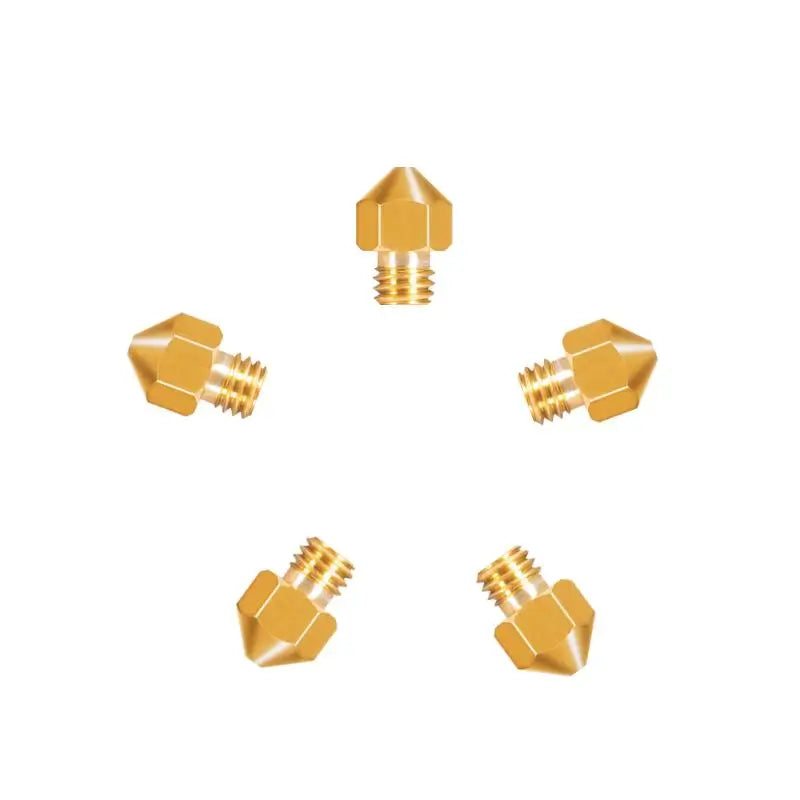 Tronxy 3D Printer MK8 Copper Nozzle with Extruder Nozzle Size 0.2mm 0.3mm 0.4mm (5pcs) Tronxy 3D Printer | Tronxy Large 3D Printer | Tronxy Large Format Veho 600 800 1000