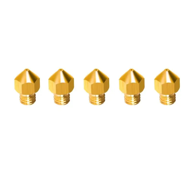 Tronxy 3D Printer MK8 Copper Nozzle with Extruder Nozzle Size 0.2mm 0.3mm 0.4mm (5pcs) Tronxy 3D Printer | Tronxy Large 3D Printer | Tronxy Large Format Veho 600 800 1000