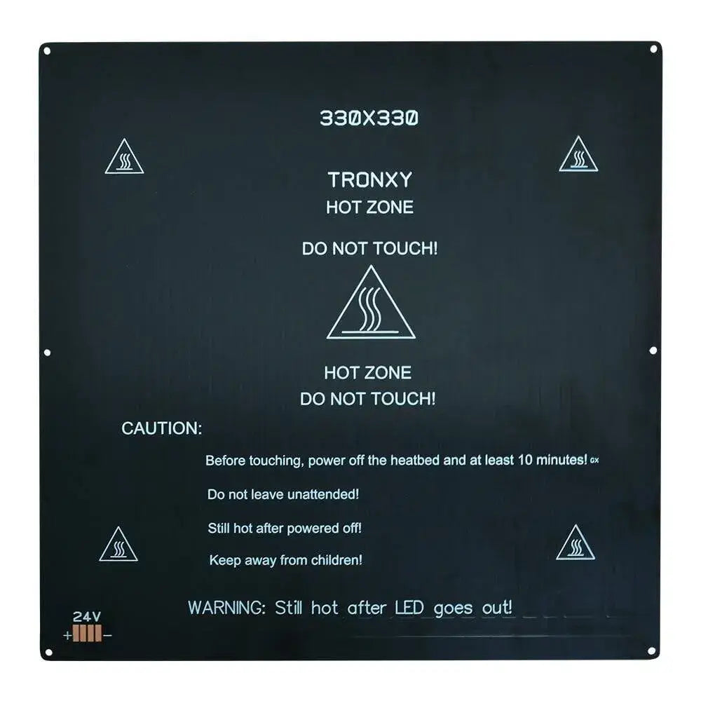 Tronxy 3D printer heated bed aluminum alloy 24V heated bed 3D printer parts large format 3D printer 3D printing accessories Tronxy printer upgrades