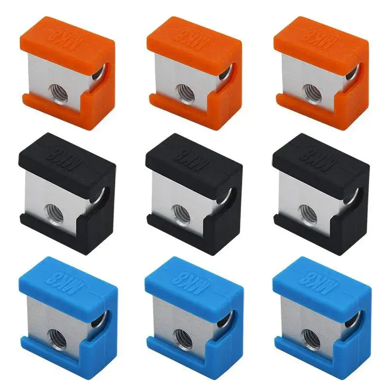 Tronxy 3D Printer Accessories Silicone Sock For 3D Printer MK7 MK8 MK9 Heated Block Cover Protective Silicone Cover 3D Printer Heated Block Insulator High-Temperature Silicone Case DIY 3D Printing Accessories Heat-Resistant Silicone Sock