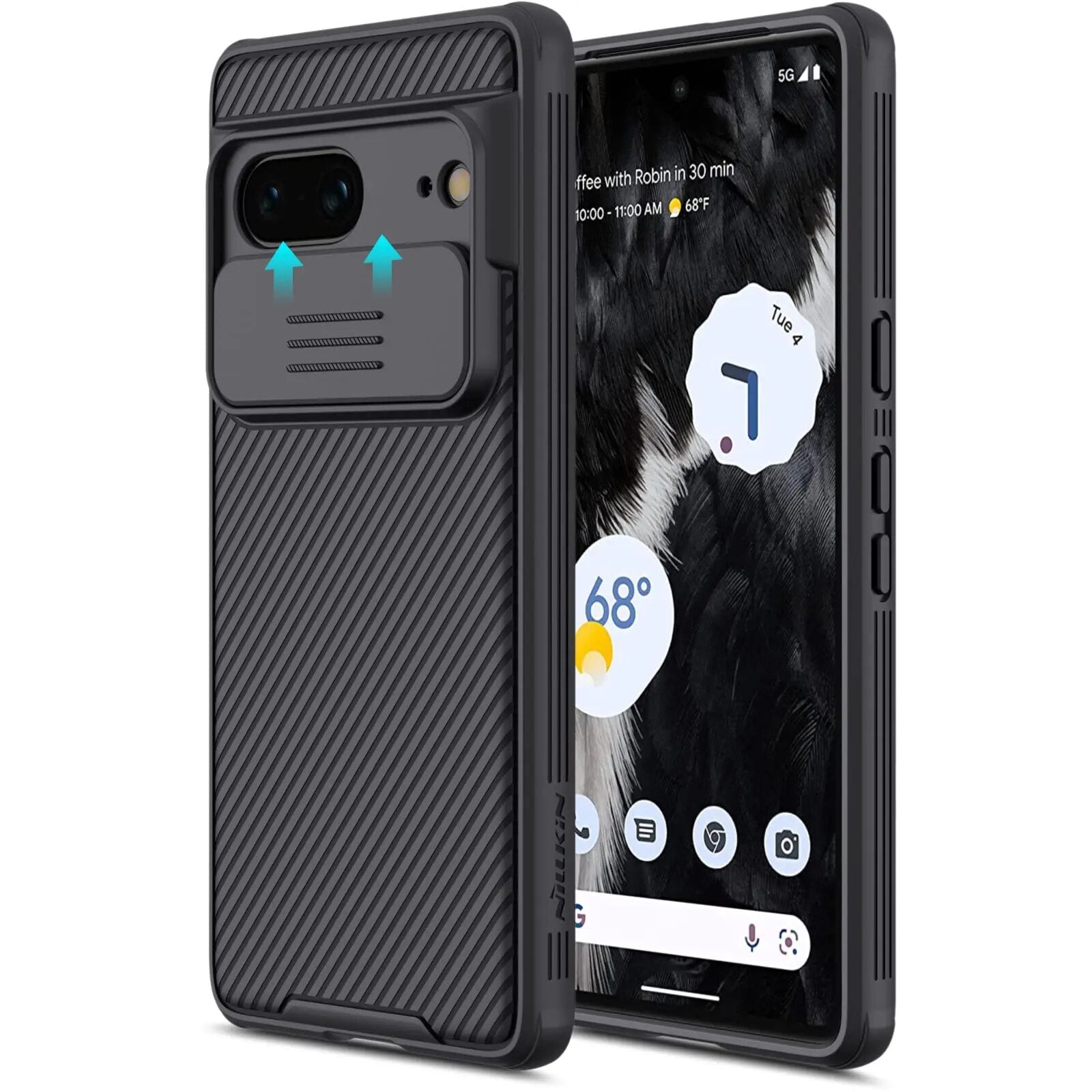 Shockproof Case with Slide Camera Protection For Google Pixel 8 Series