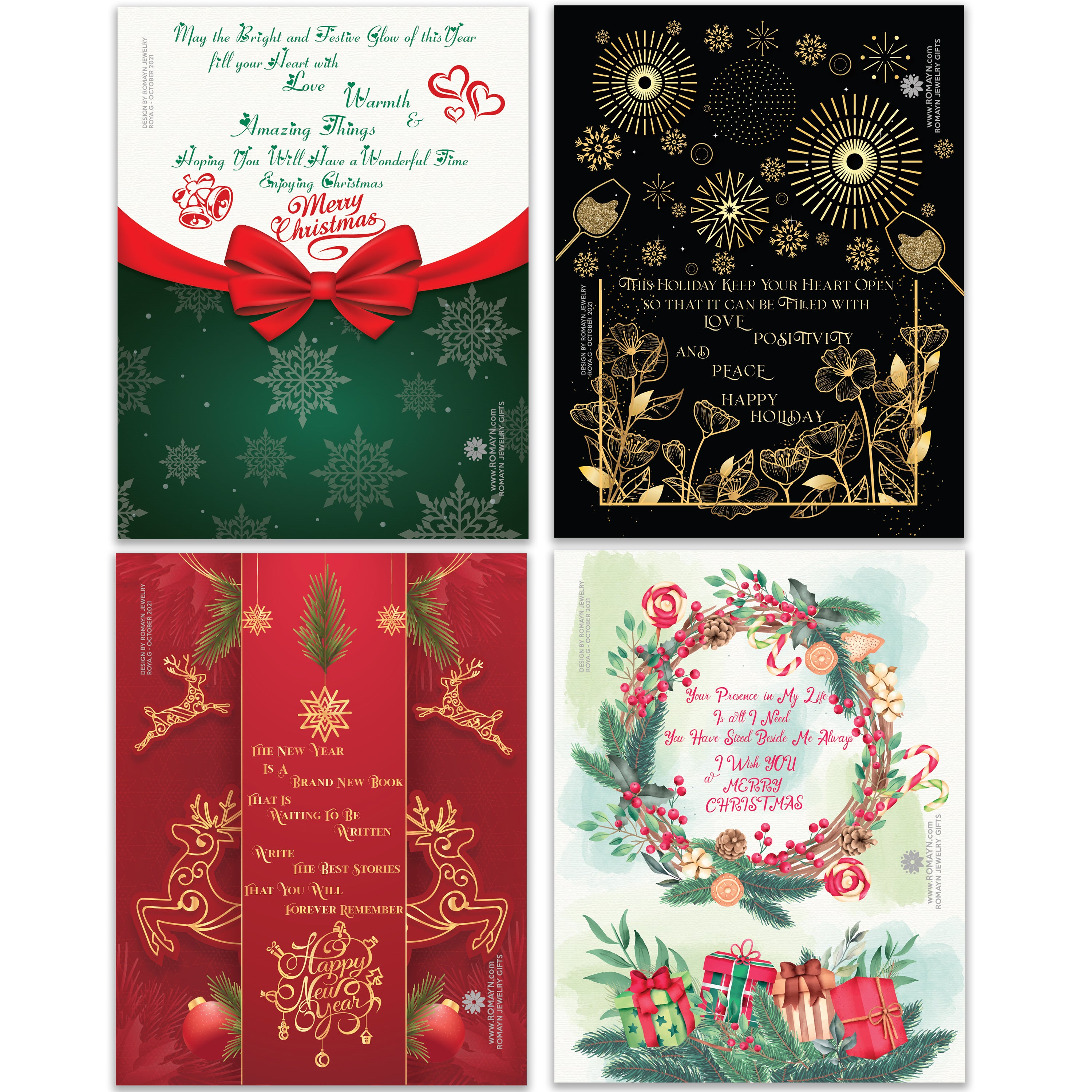 Christmas Cards, Happy Holiday Card, Happy New Year Cards