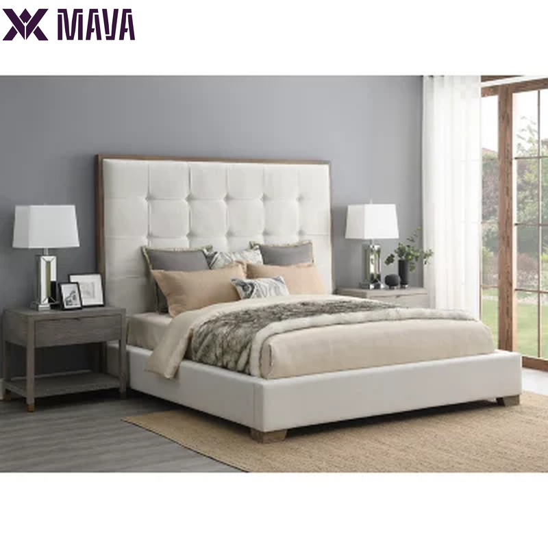 MAVA Tufted Bed, Assorted Colors & Sizes
