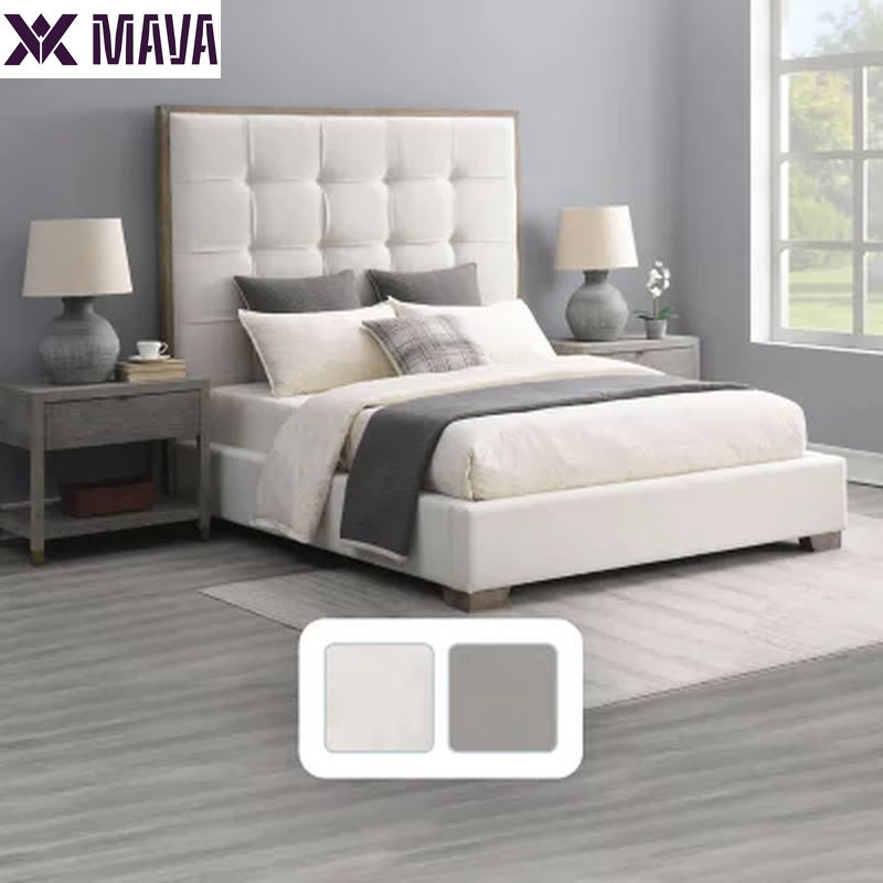 MAVA Tufted Bed, Assorted Colors & Sizes