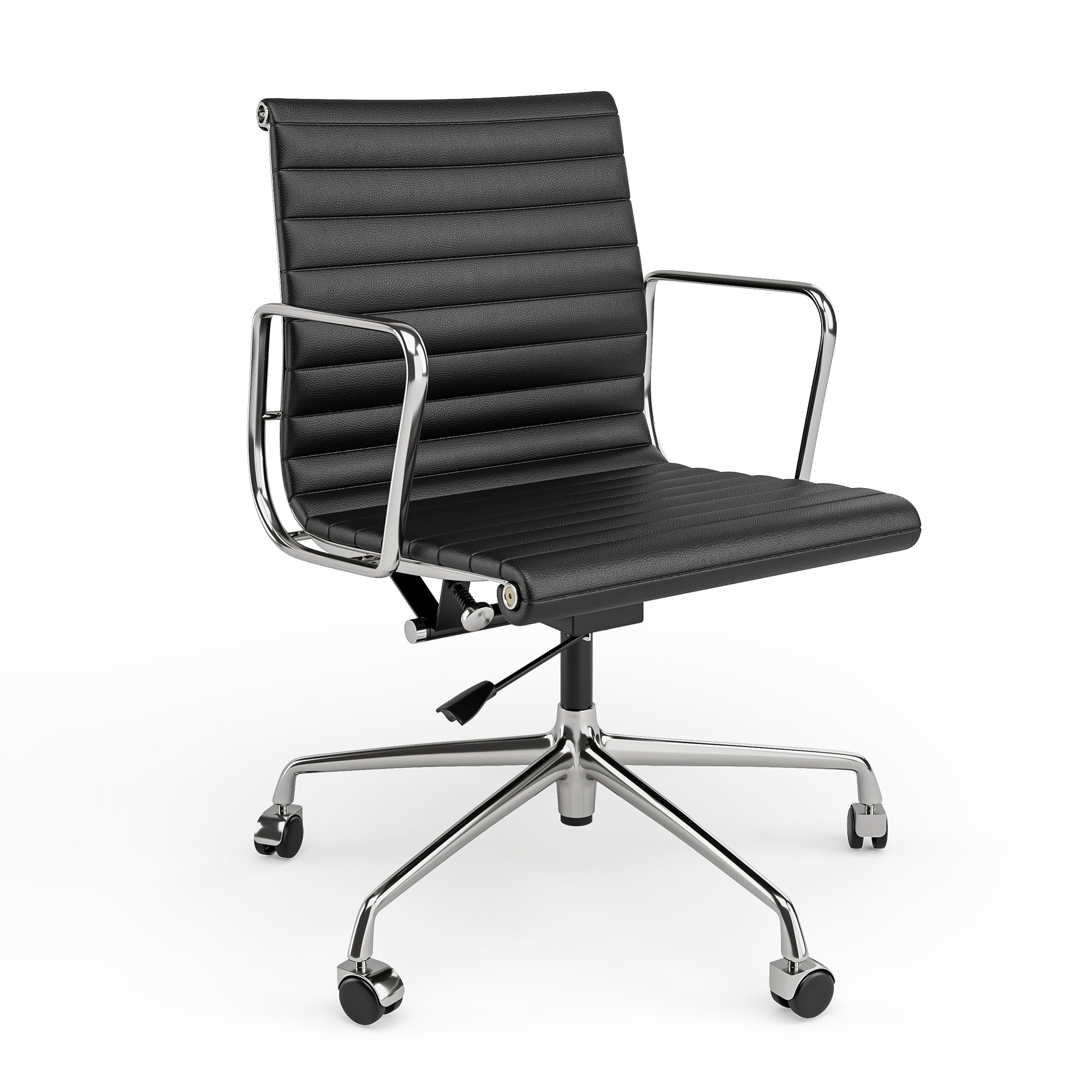 Eames Aluminum Group Office Chair with Genuine Leather