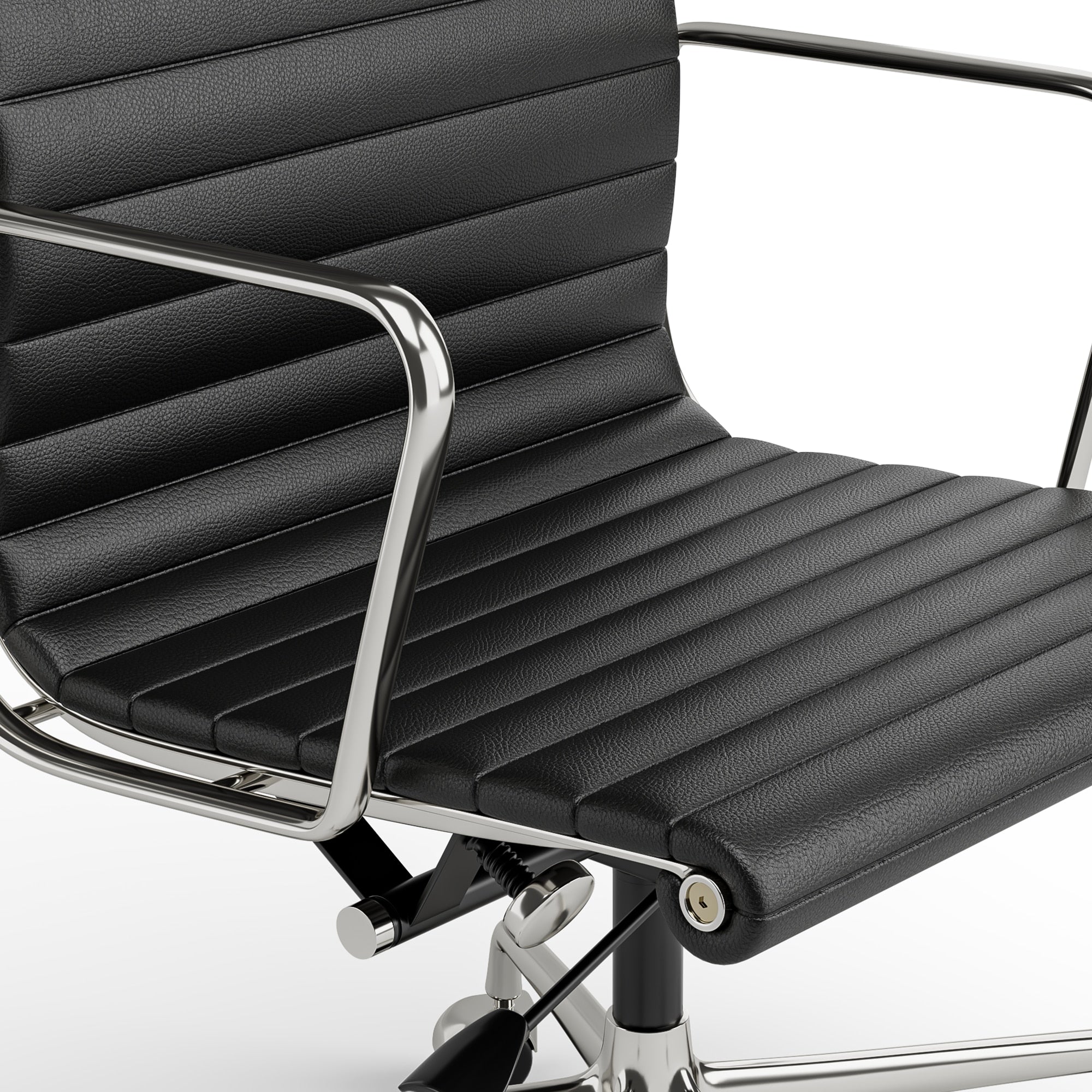 Eames Aluminum Group Office Chair with Genuine Leather