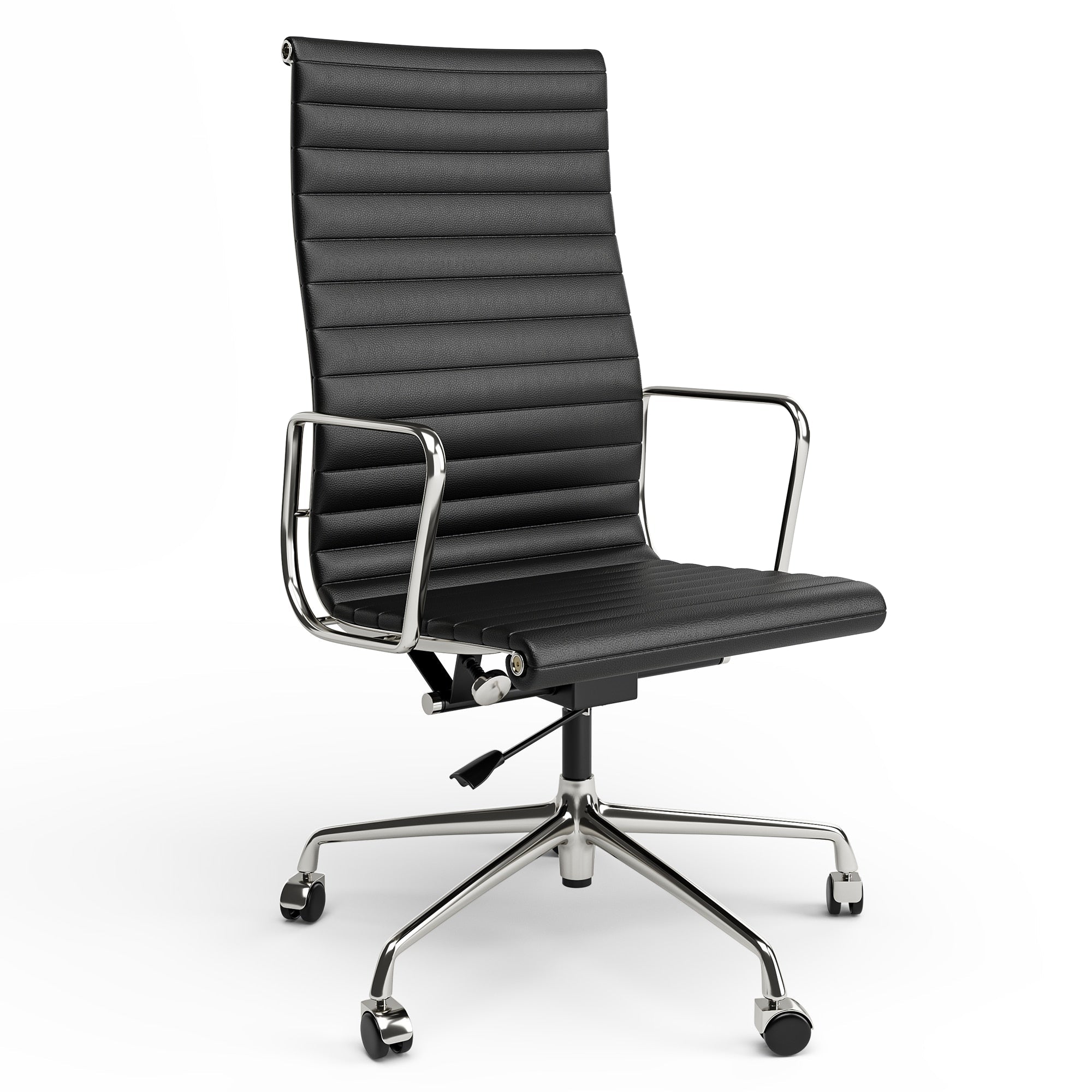 Eames Aluminum Group Office Chair with Genuine Leather