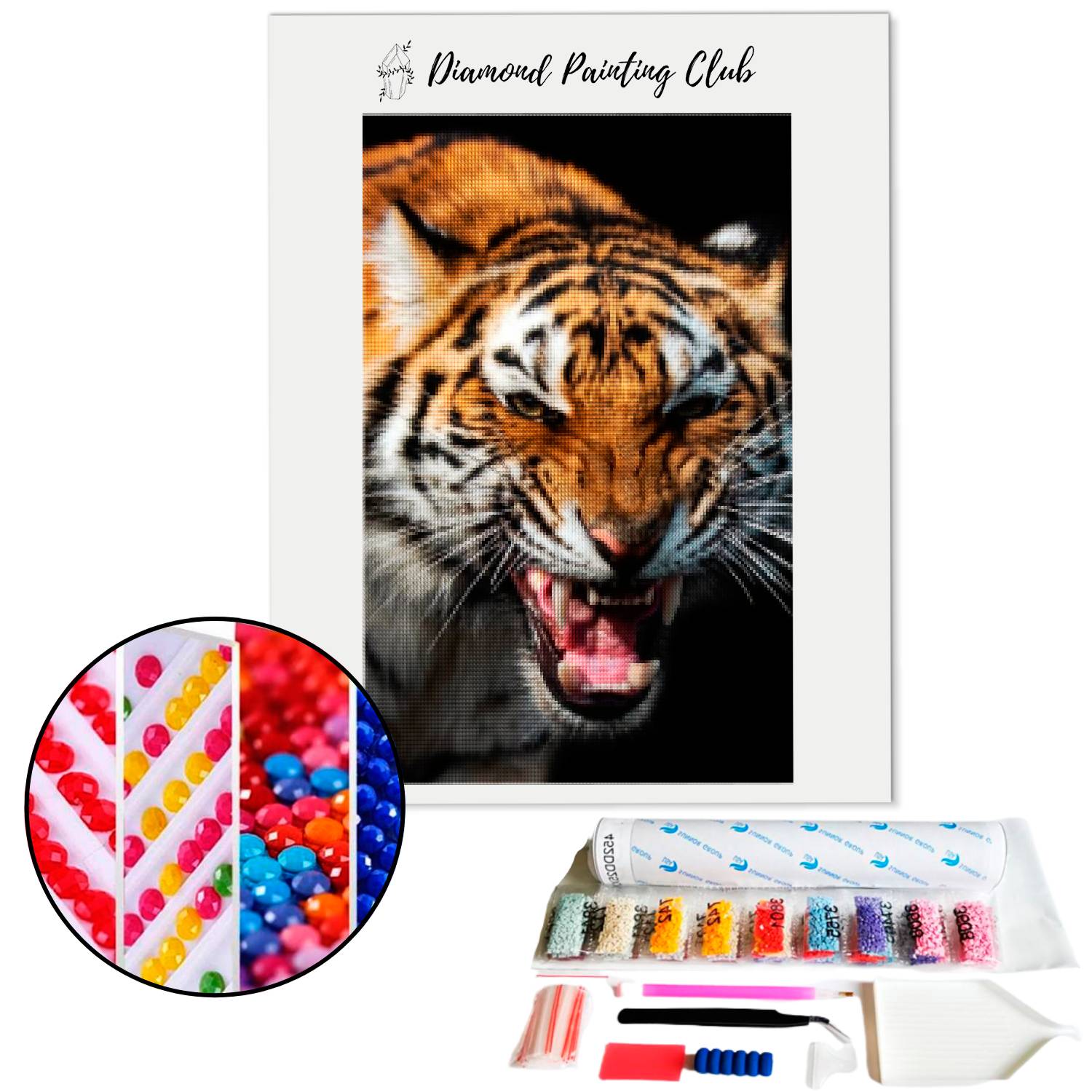 Diamond Painting Tiger Fury