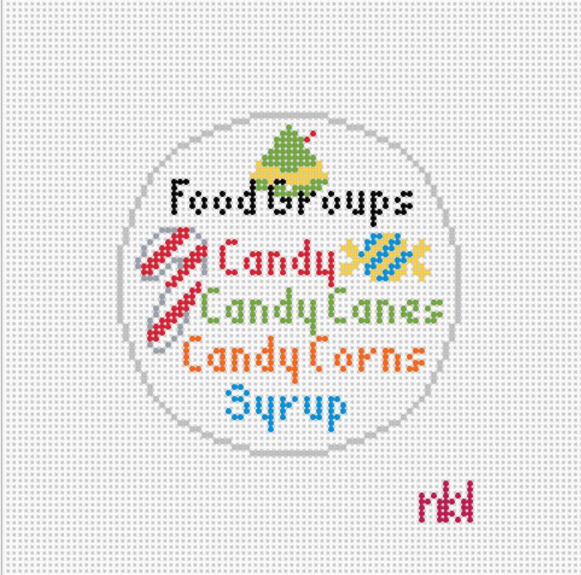 Elf the Four Food Groups Canvas