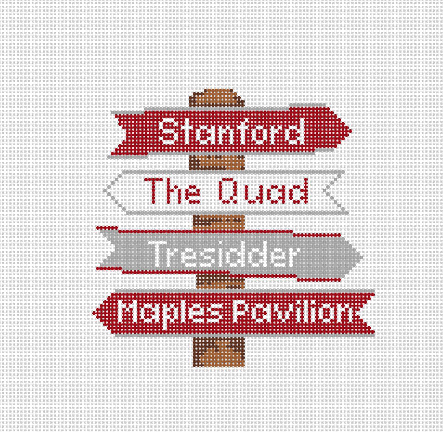 Stanford College Icon Destination Sign