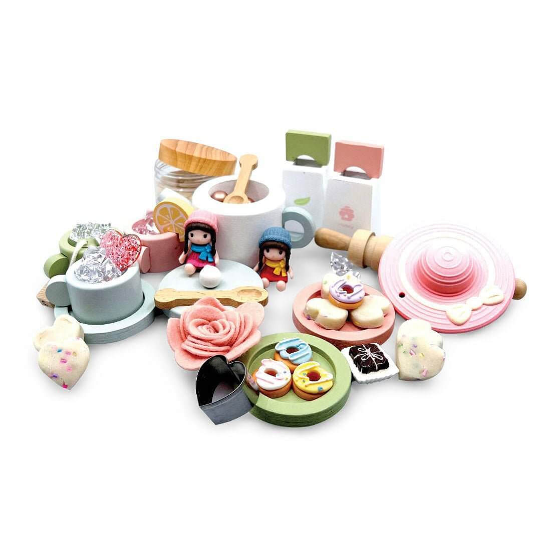 The Perfect Tea Party Set with Playdough