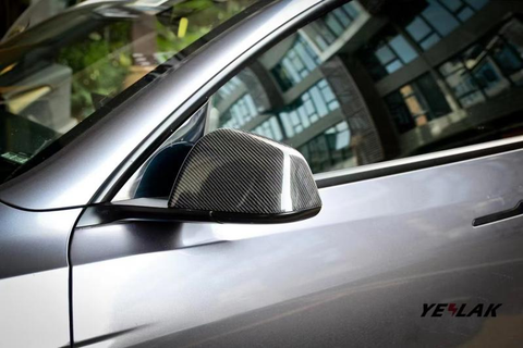 #4 Copri specchietti in fibra di carbonio Tesla