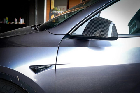 Tesla Carbon fiber mirror covers