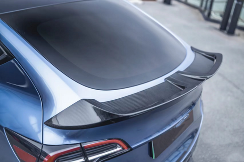 Tesla carbon fiber rear spoiler