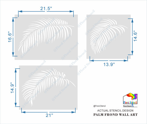 Palm Fronds 3-Piece Wall Pattern Kit-0001 | FloralStencil