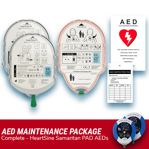 HeartSine Samaritan PAD AED Pad-Pak Maintenance Package