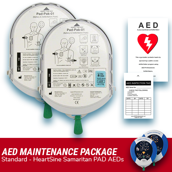 HeartSine Samaritan PAD AED Pad-Pak Maintenance Package