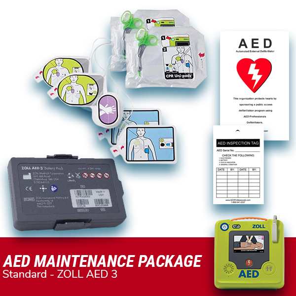 ZOLL AED 3 Electrode Pad & Battery Maintenance Package